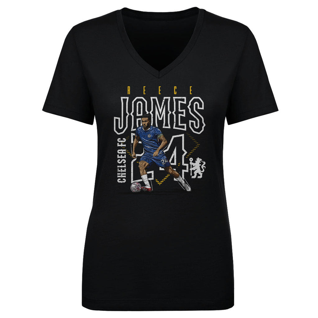 Reece James Chelsea FC Outline Number WHT