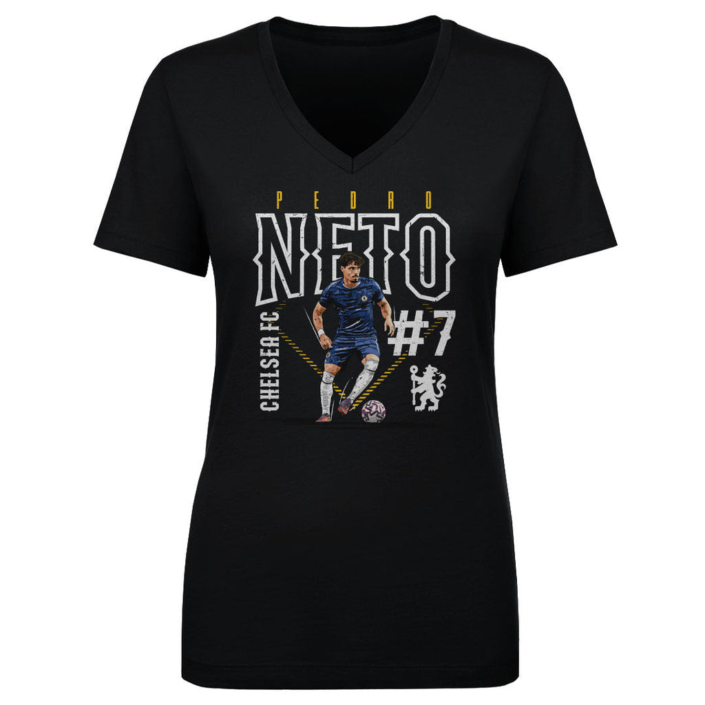 Pedro Neto Chelsea FC Outline Number WHT