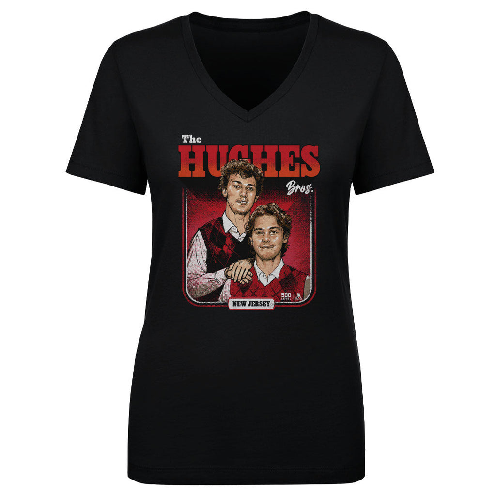 Luke Hughes & Jack Hughes New Jersey Step Brothers WHT