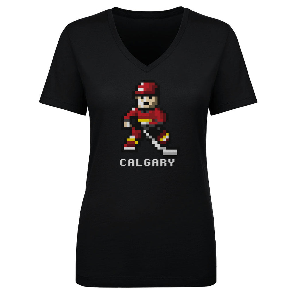 Calgary Hockey 8-bit WHT