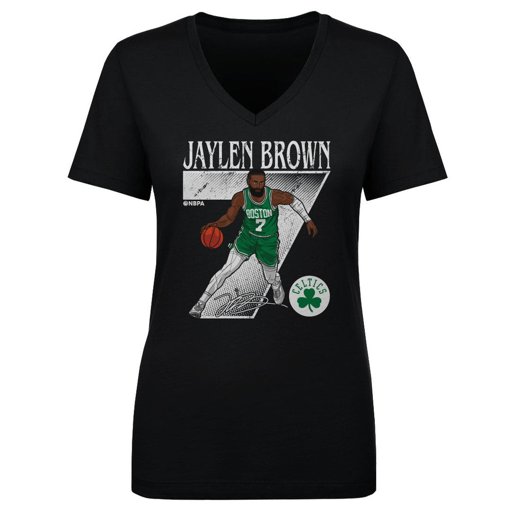Jaylen Brown Boston Celtics Number WHT
