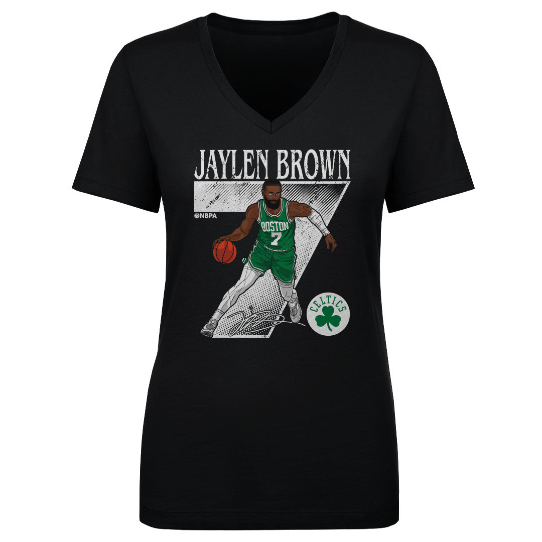 Jaylen Brown Boston Celtics Number WHT