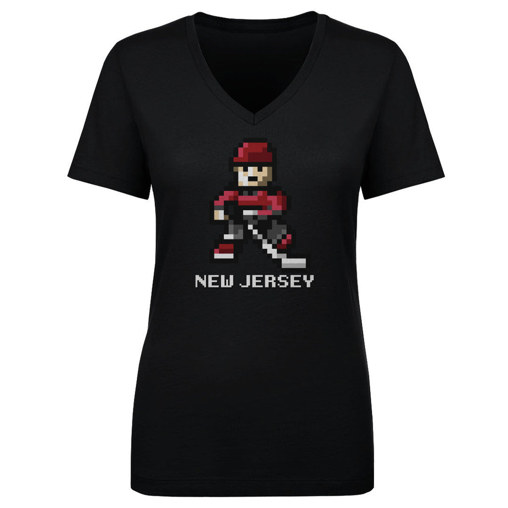 New Jersey Hockey 8-bit WHT