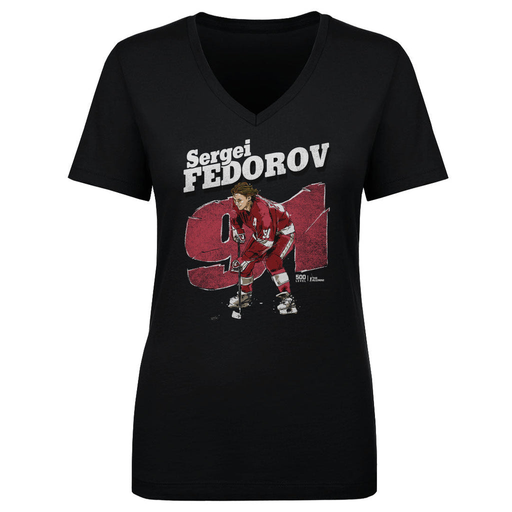 Sergei Fedorov Detroit Retro WHT