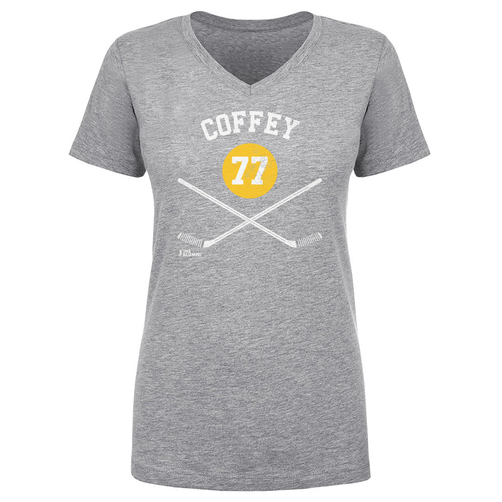 Paul Coffey Pittsburgh 77 Sticks WHT
