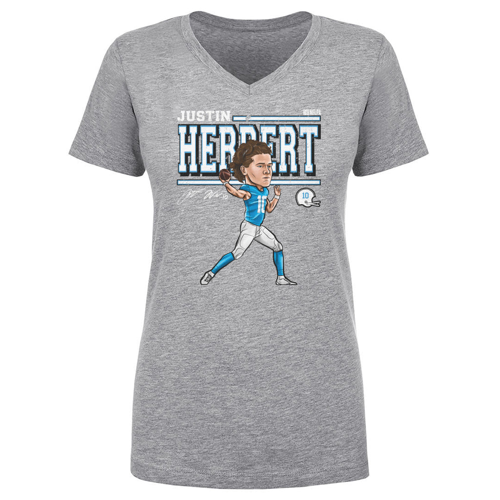 Justin Herbert Cartoon WHT