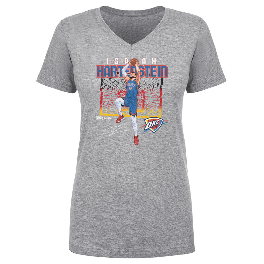 Isaiah Hartenstein Oklahoma City Thunder Shattered Flag WHT