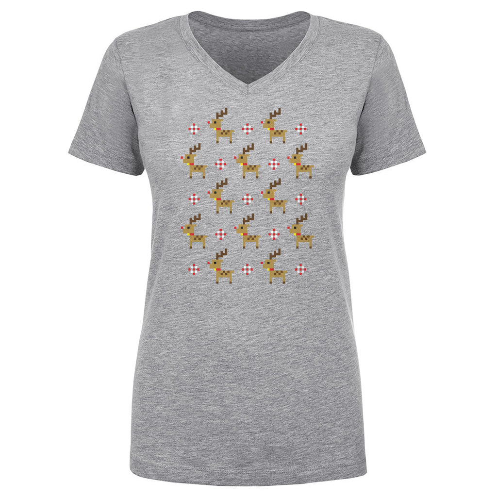 Christmas 8-bit Reindeer WHT