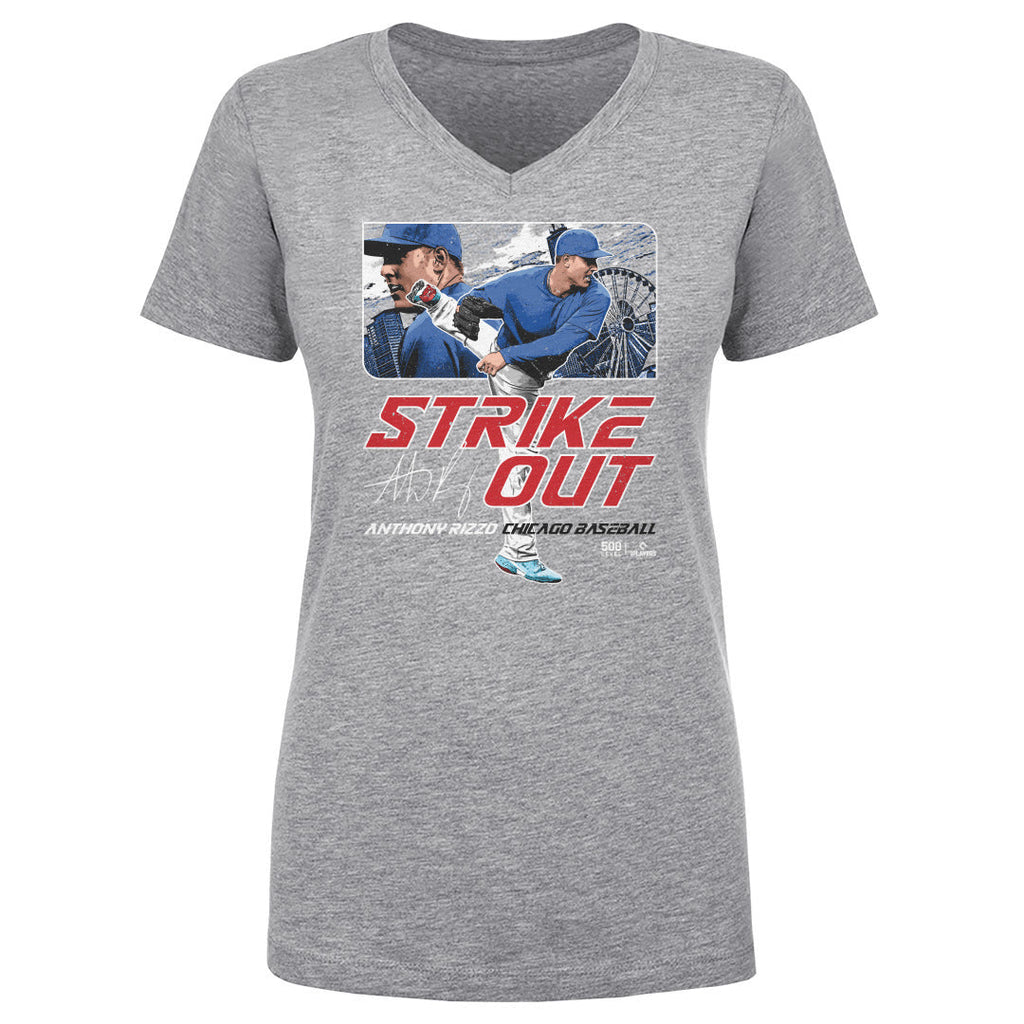 Anthony Rizzo Chicago C Strikeout WHT