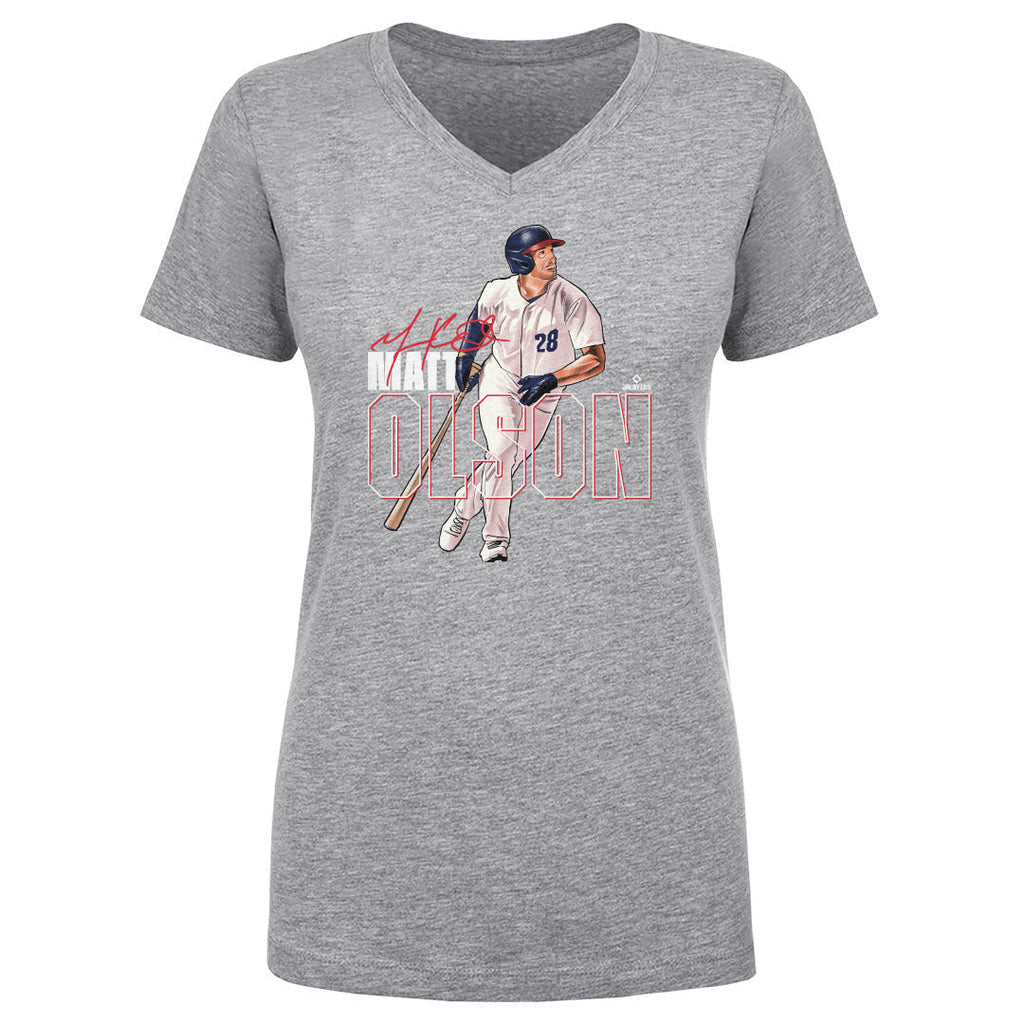 Matt Olson Atlanta Stance WHT