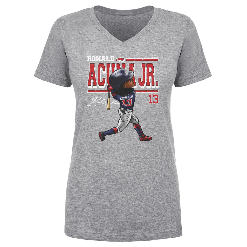 Ronald Acuna Jr. Cartoon WHT