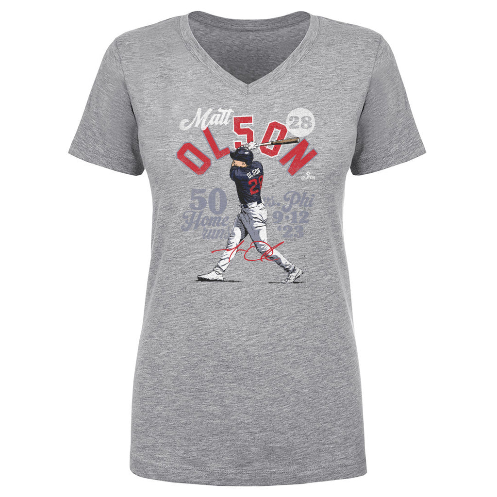 Matt Olson Atlanta 50 Homers WHT
