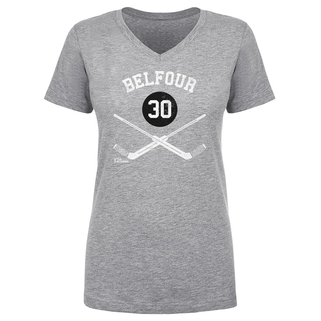 Ed Belfour Chicago 30 Goalie Sticks WHT