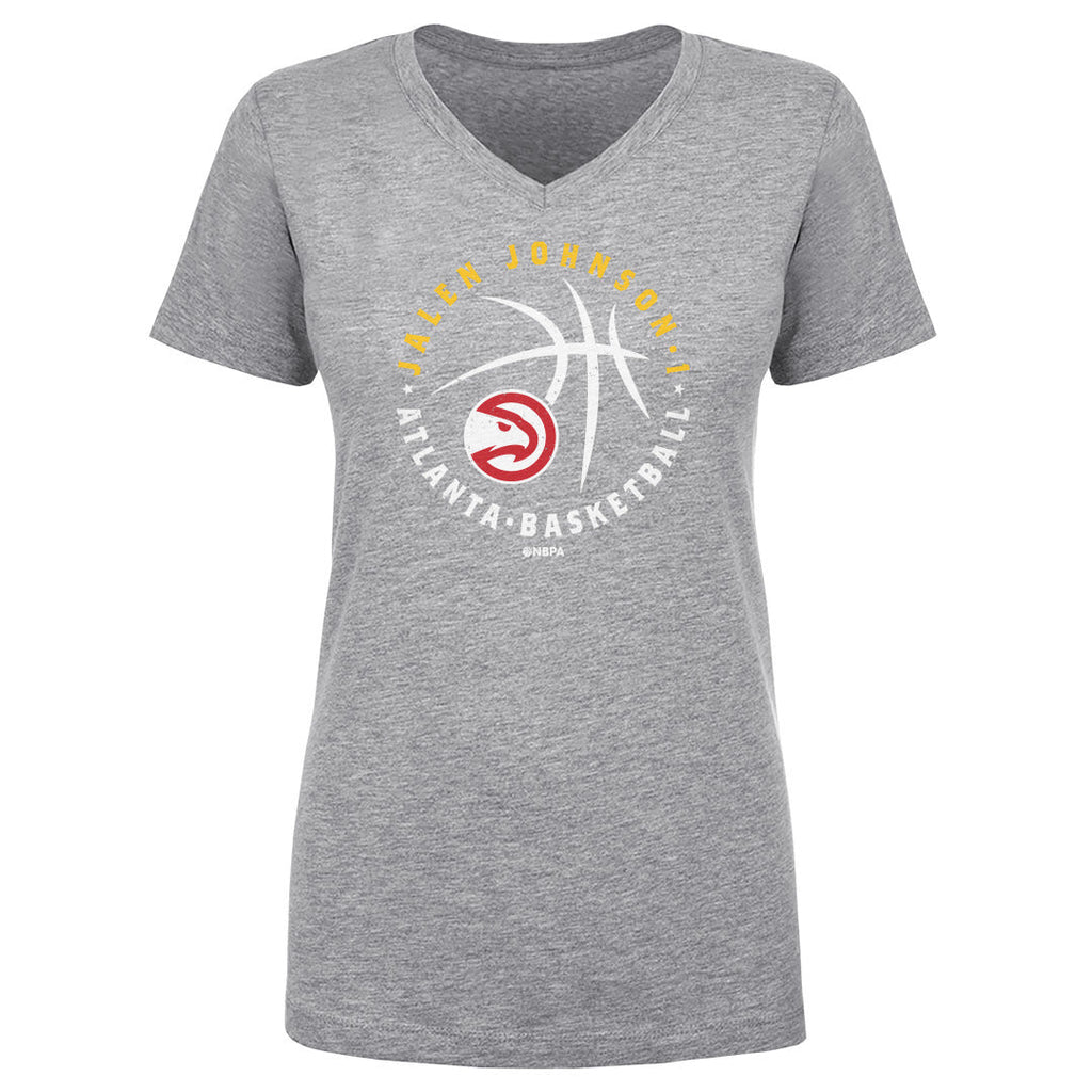 Jalen Johnson Atlanta Hawks Player Ball WHT