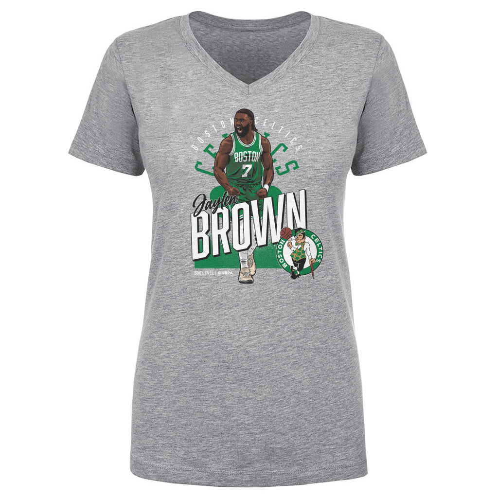 Jaylen Brown Boston Celtics Shield WHT