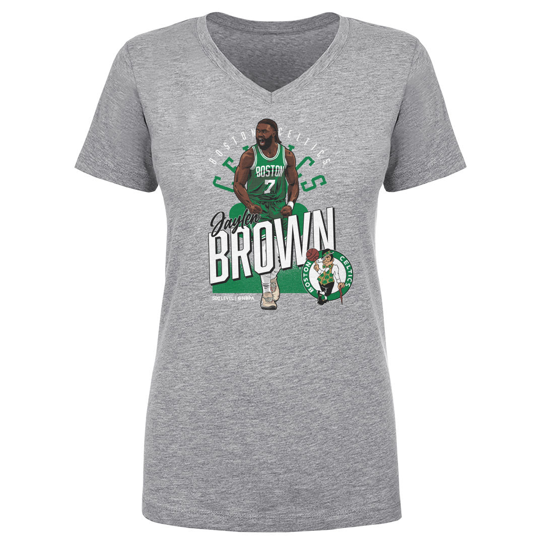 Jaylen Brown Boston Celtics Shield WHT