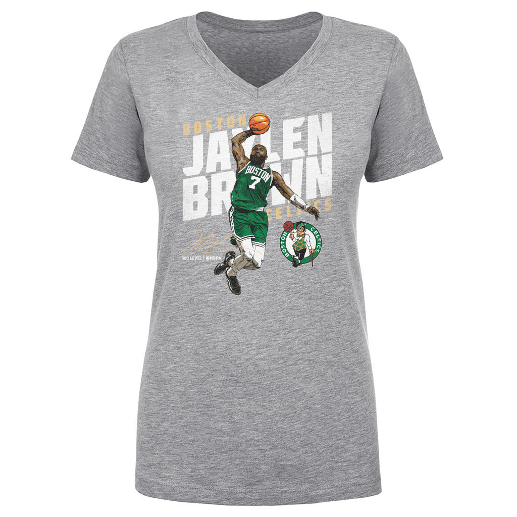 Jaylen Brown Boston Celtics Slant WHT