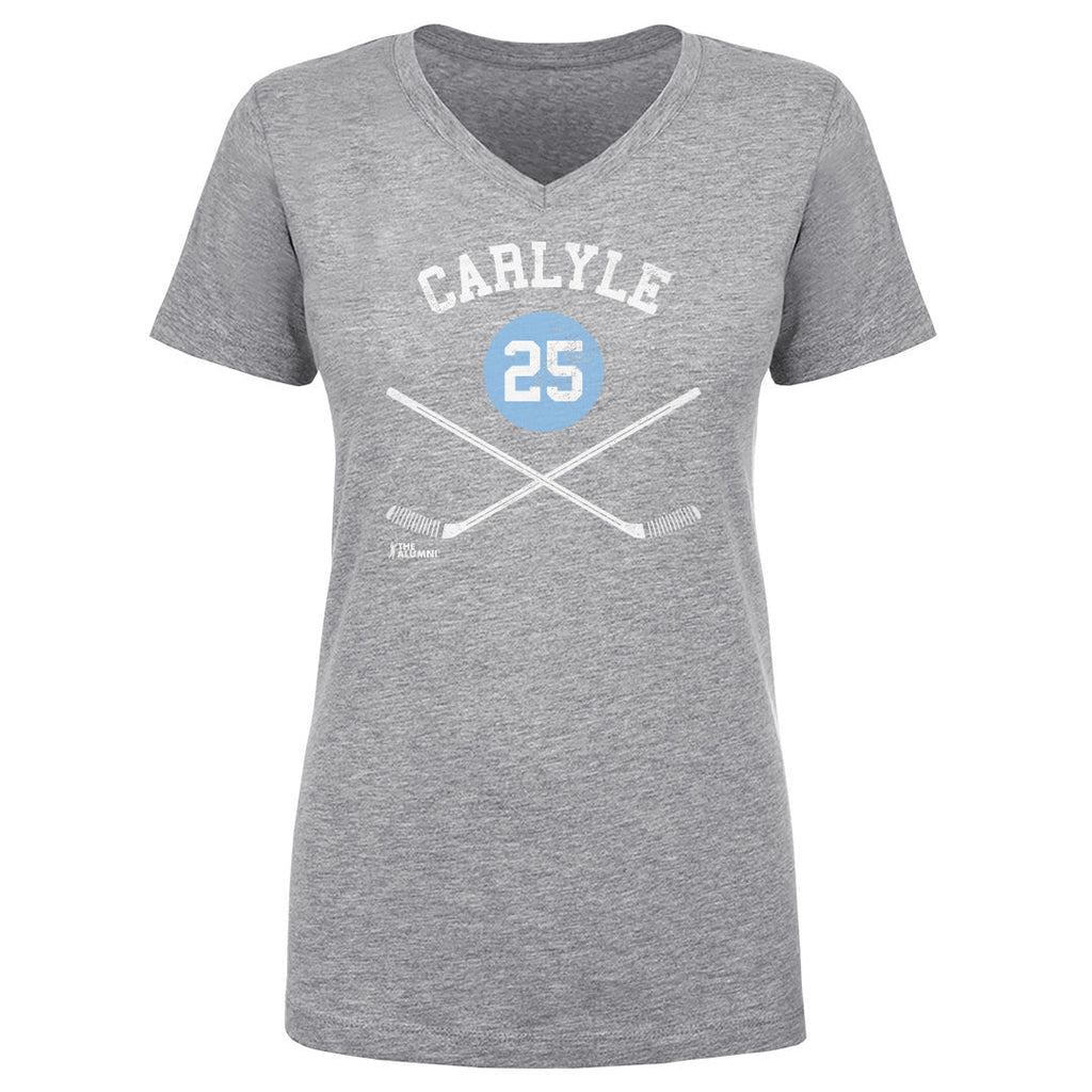 Randy Carlyle Pittsburgh 25 Sticks WHT