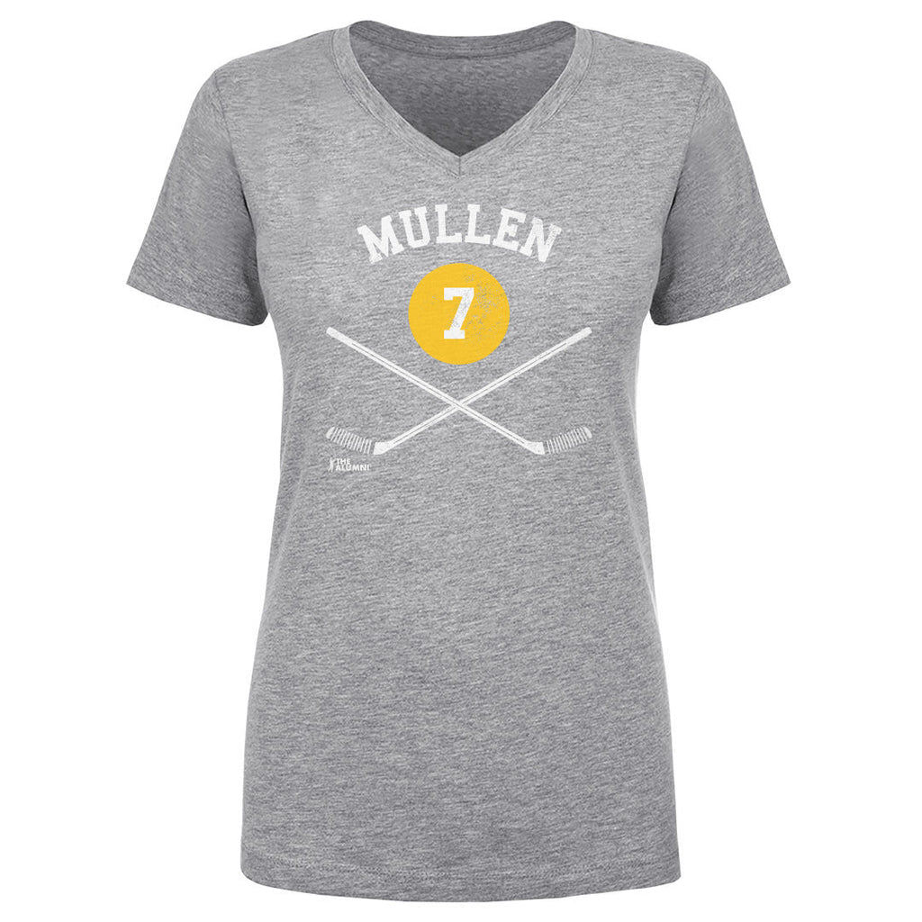 Joe Mullen Pittsburgh 7 Sticks WHT