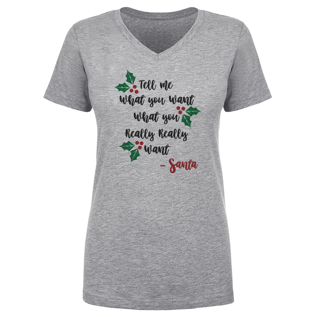 Christmas Tell Me What You Want Santa