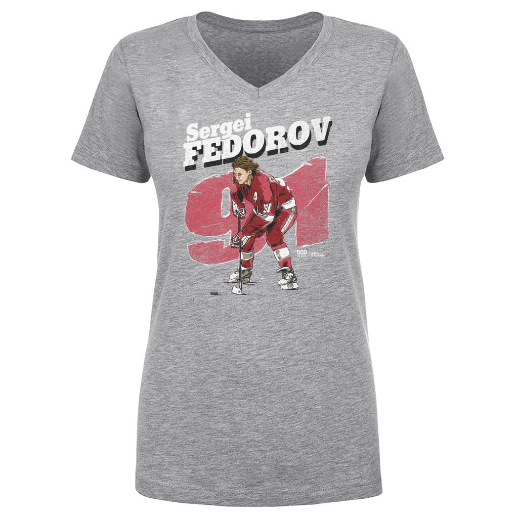 Sergei Fedorov Detroit Retro WHT