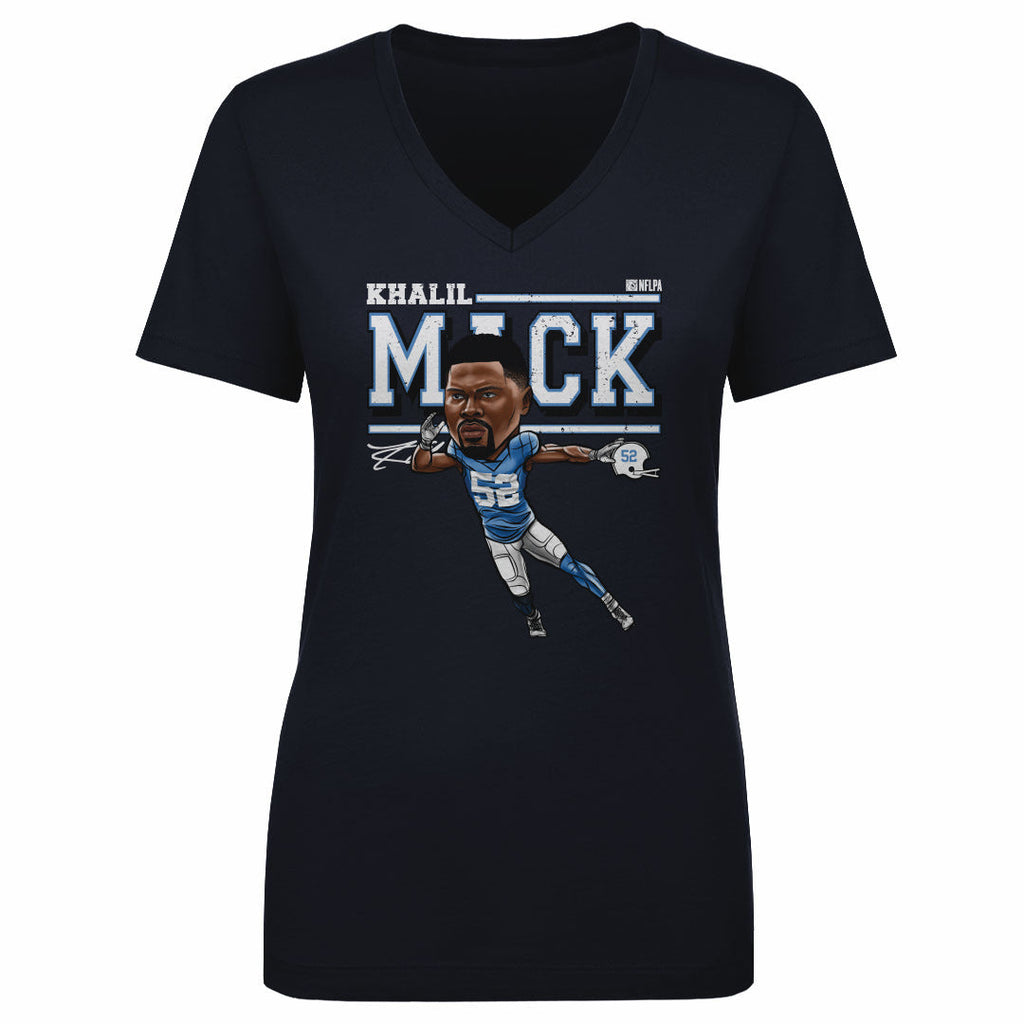 Khalil Mack Los Angeles C Cartoon WHT