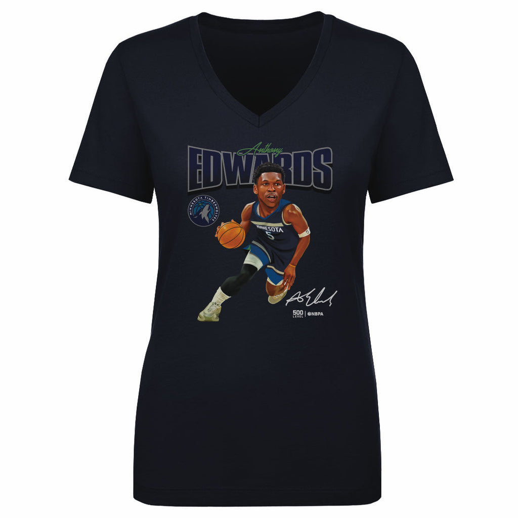 Anthony Edwards Minnesota Timberwolves Caricature WHT