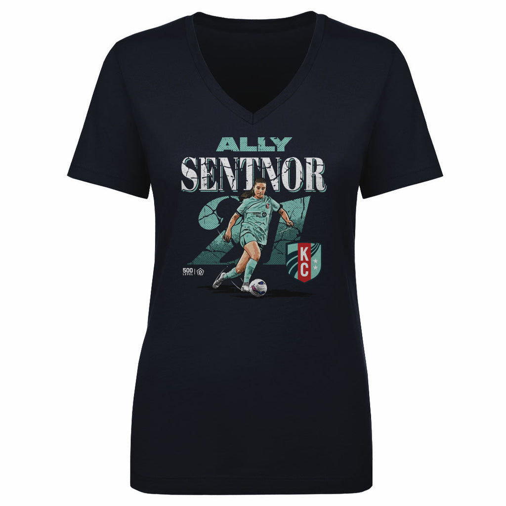 Ally Sentnor Kansas City Current Cracked Number WHT
