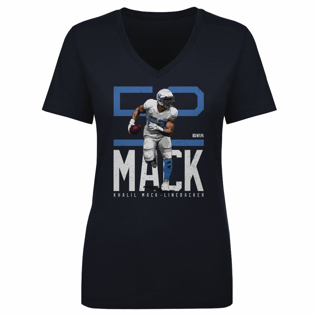 Khalil Mack Los Angeles C Bold Number WHT
