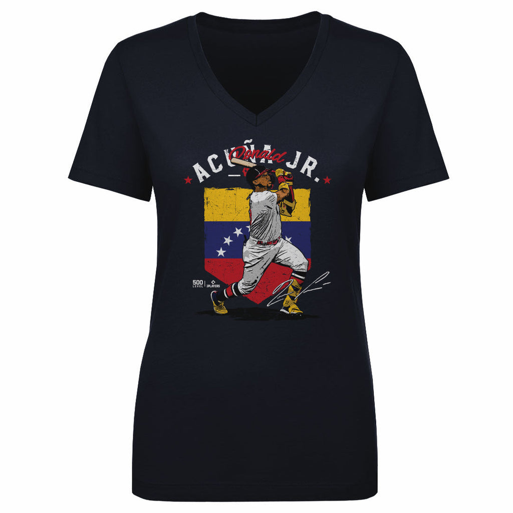 Ronald Acuna Jr. Atlanta Country Flag WHT