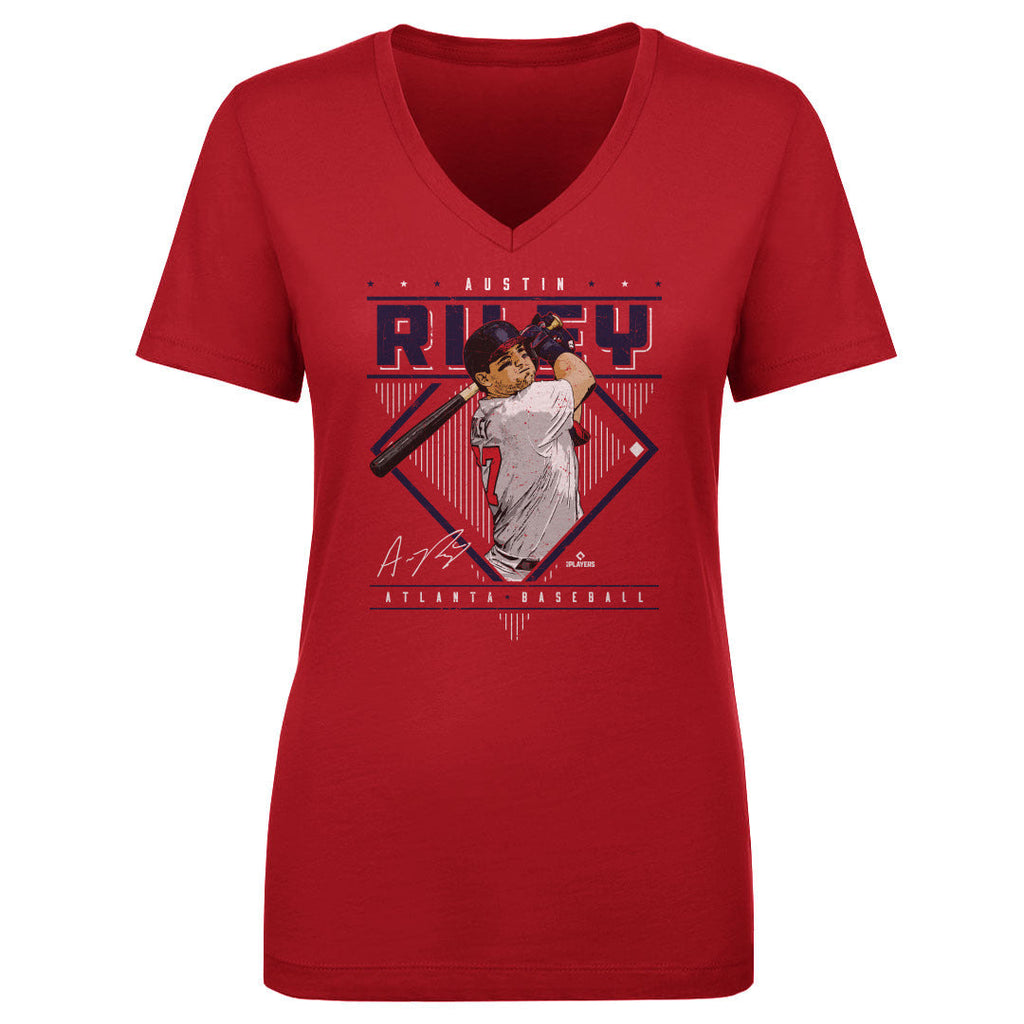 Austin Riley Atlanta Diamond Name WHT