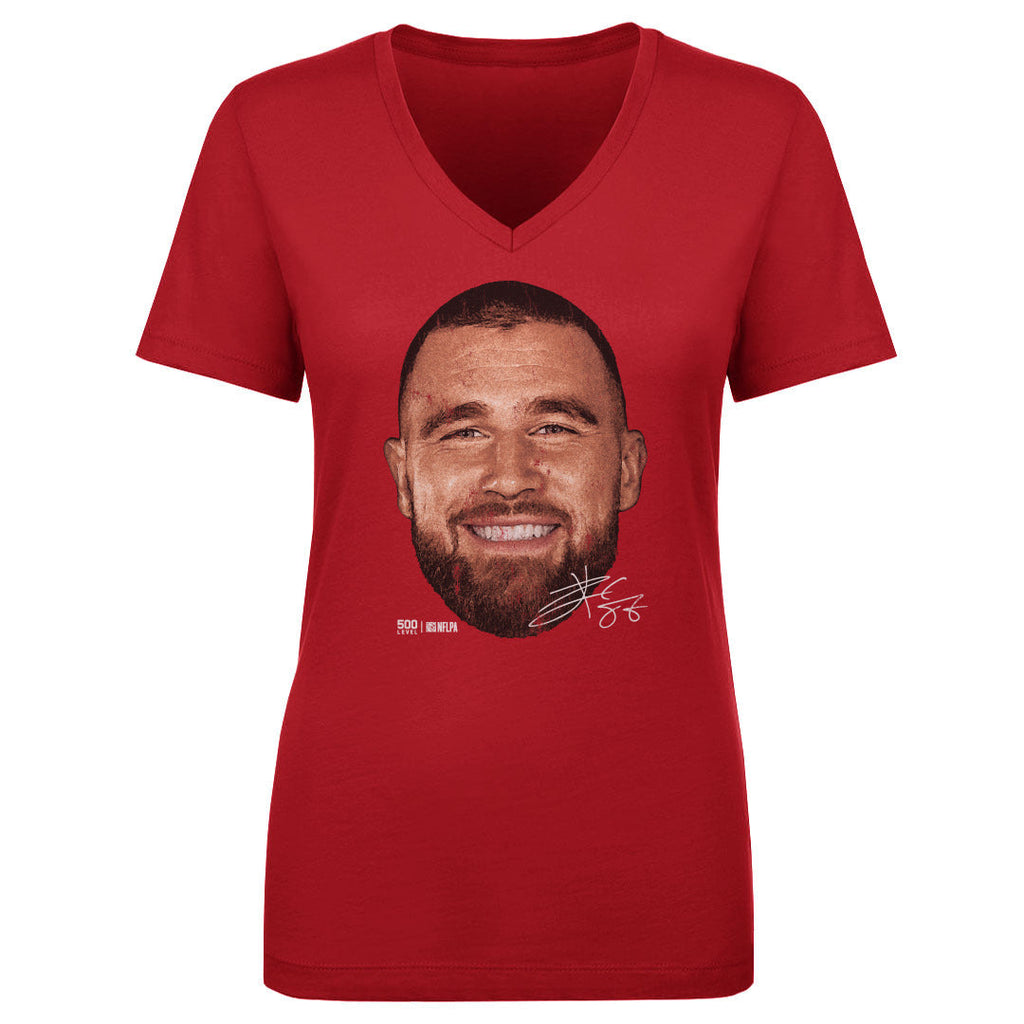 Travis Kelce Kansas City Vintage Head WHT