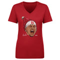 Patrick Mahomes Kansas City Portrait Santa Hat WHT