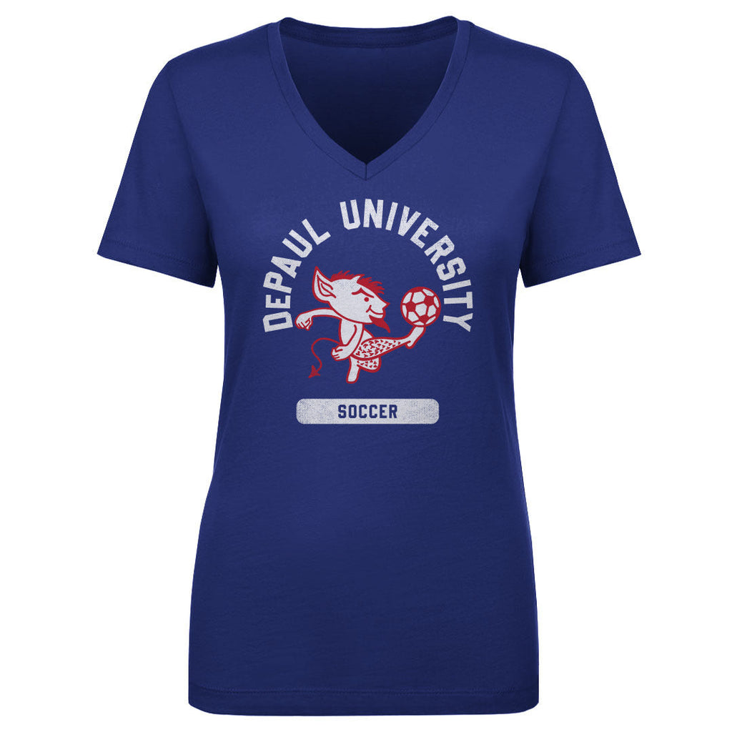 DePaul Blue Demons Mascot Soccer WHT