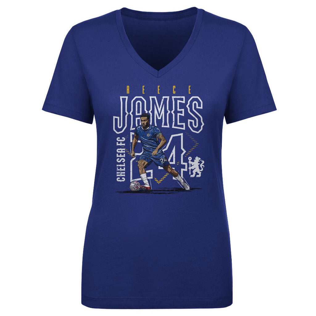 Reece James Chelsea FC Outline Number WHT