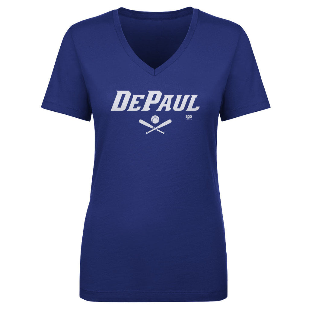 DePaul Blue Demons Softball Minimalist WHT