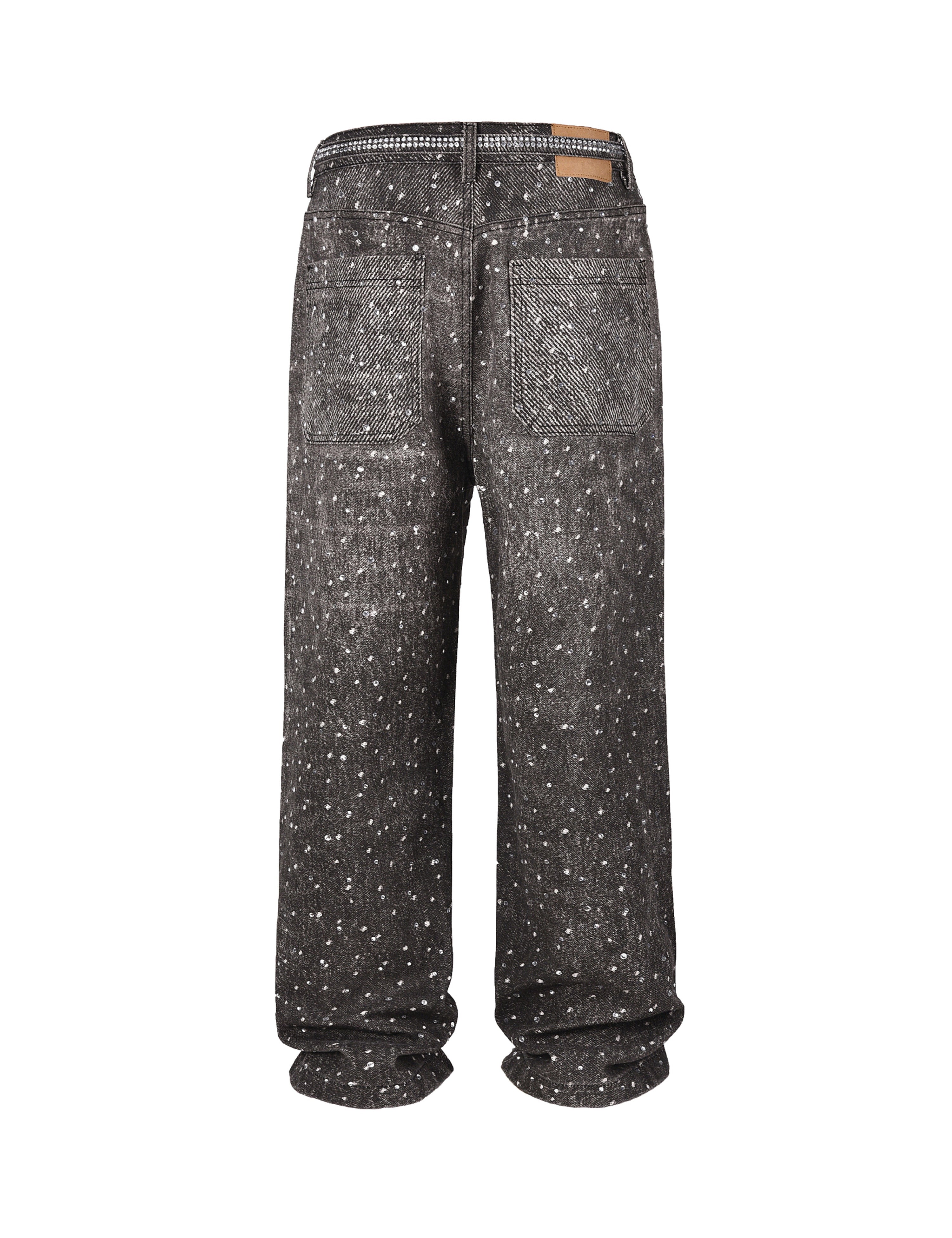 NOIR RHINESTONE DENIM
