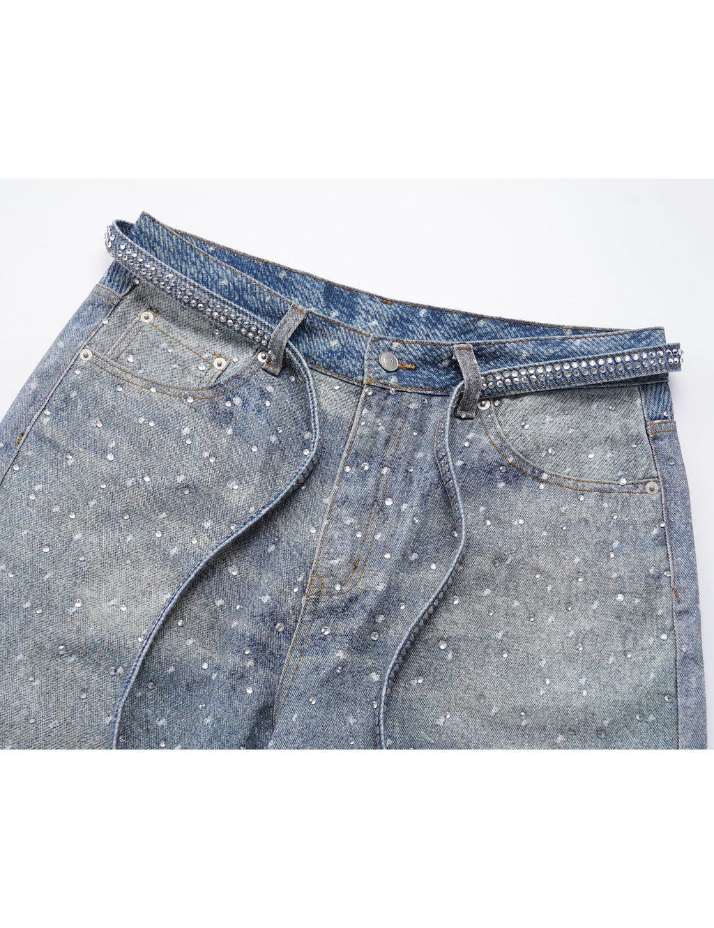 AZUL RHINESTONE DENIM