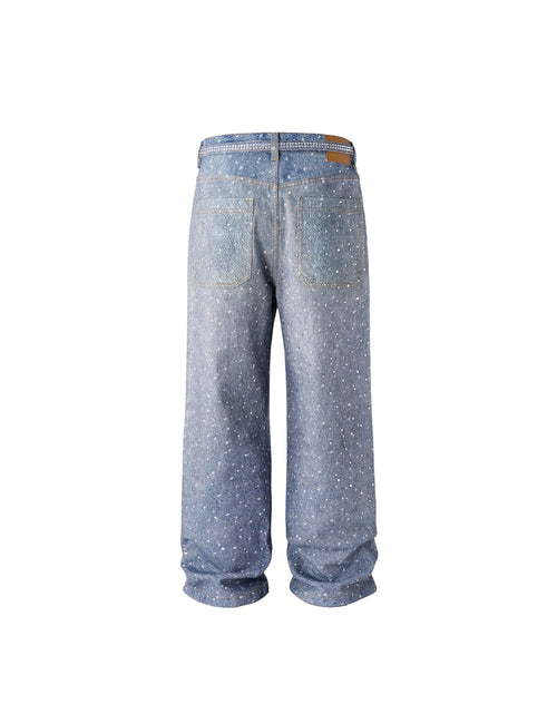 AZUL RHINESTONE DENIM (UNISEX)
