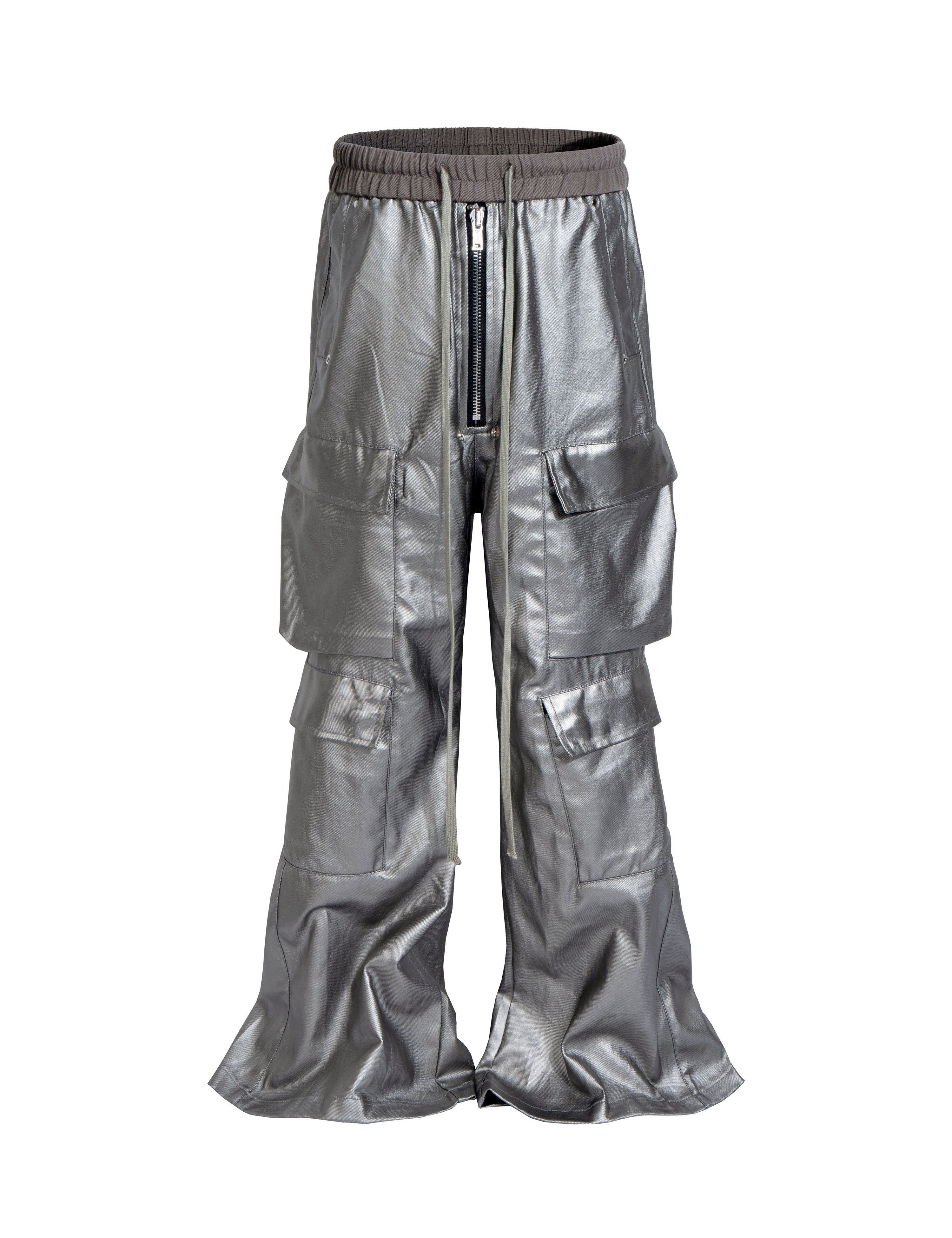 METTALIC FLOW CARGO PANTS (UNISEX)