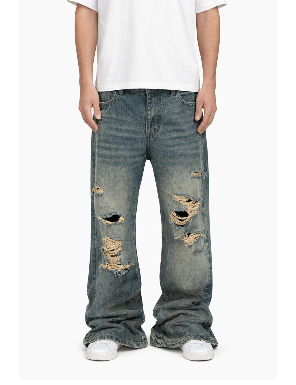 SANDWASH DISTRESSED DENIM