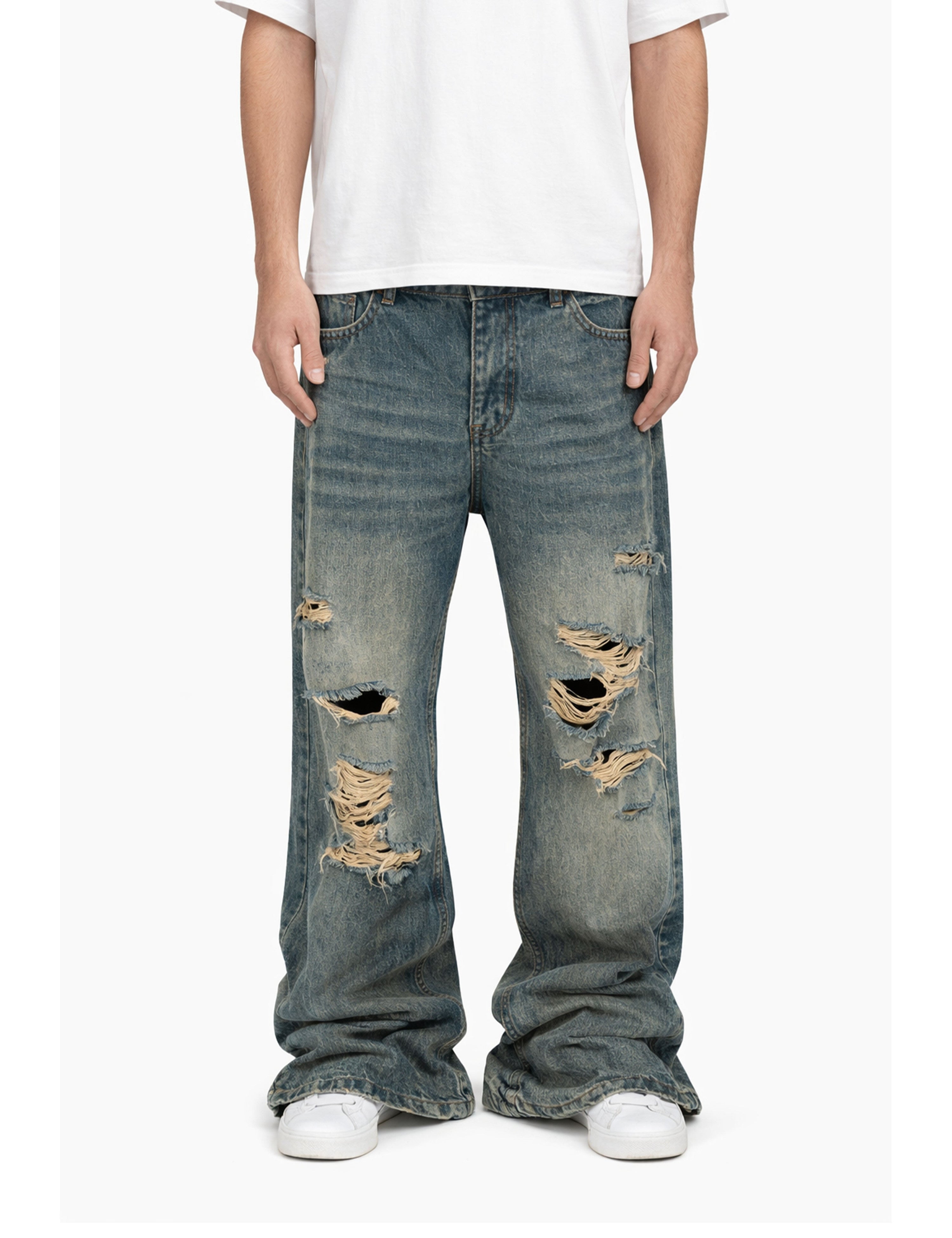 SANDWASH DISTRESSED DENIM